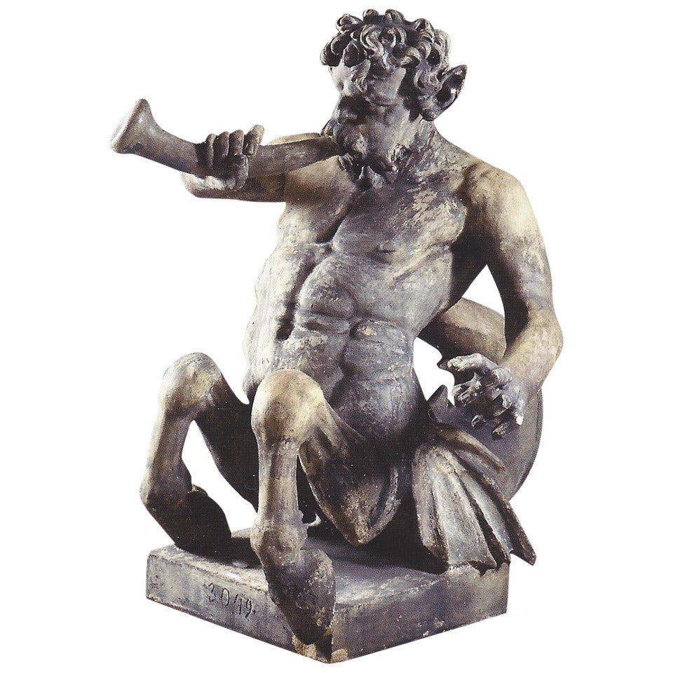 18th Century French Exceptional, Monumental Pair of Terracotta Triton and Neptune For Sale