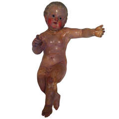 Italian 18th Century Carved Wood Cherub