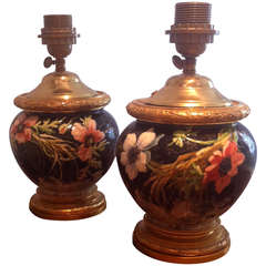 Antique 19th Century Pair of Terracotta Vases in the Style of Dammousse