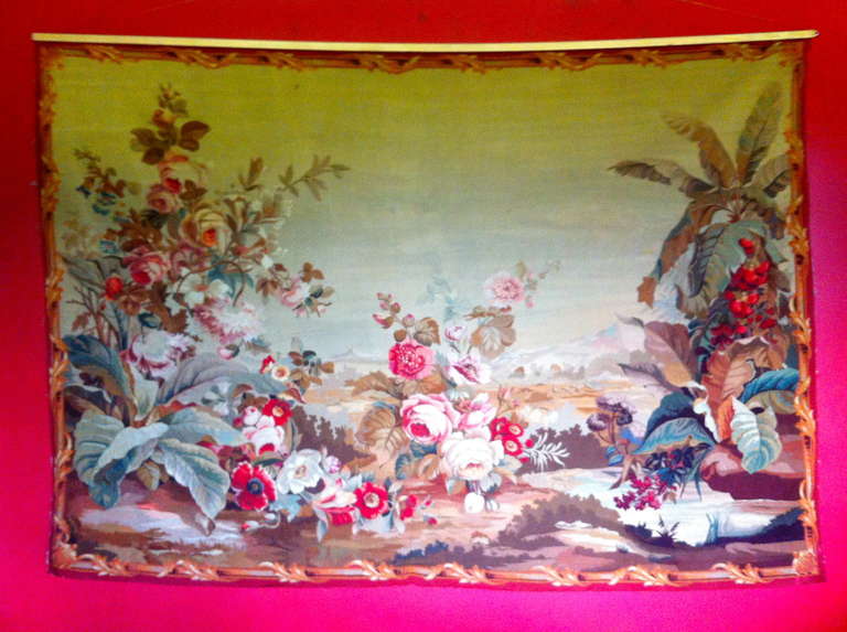 Aubusson, France, circa 1868

Magnificent set of six tapestries made for the dining room of a french Chateau.
Superb ensemble.