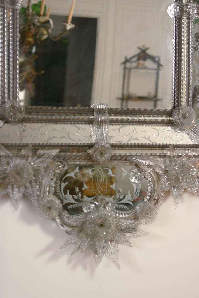 19th Century Magnificent Large Venetian Mirror For Sale 2