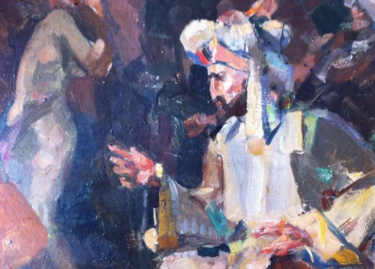 Naci Kalmukoglu ( 1896 - 1951), orientalische Szene 3