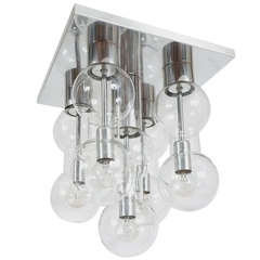 1960 Hourglass Glass Flush Mount by Doria 10