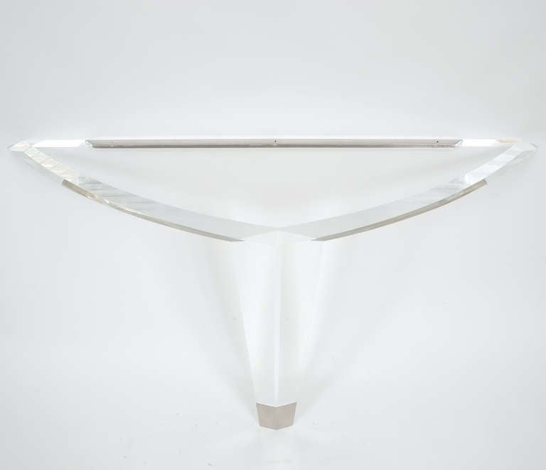 Sculptural Lucite Console Table from Italy In Excellent Condition In Vienna, AT