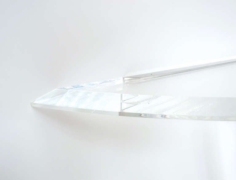 Sculptural Lucite Console Table from Italy 3
