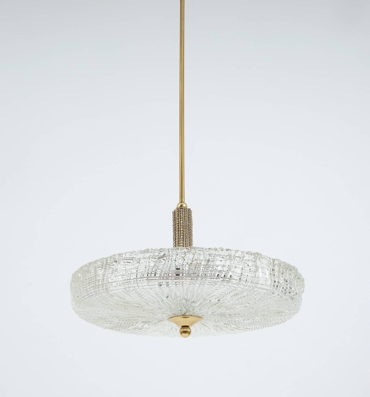 Mid-20th Century Petite Bakalowits Pendant Lamp with delicate Bead Inlays