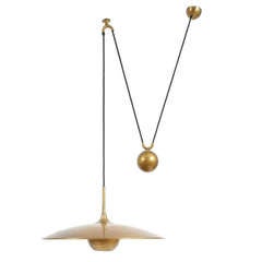 Large Adjustable Brass Counterweight Pendant by Florian Schulz