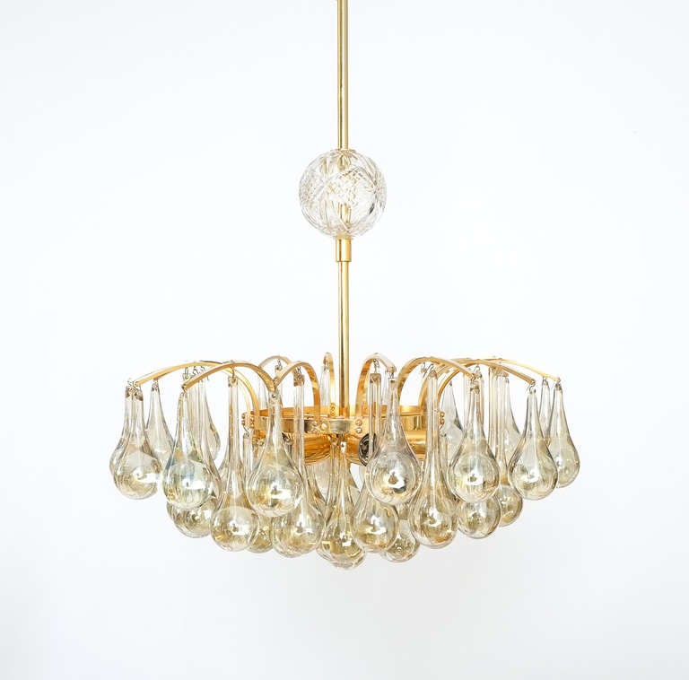 Delicate Murano Glass Tear Drop Chandelier