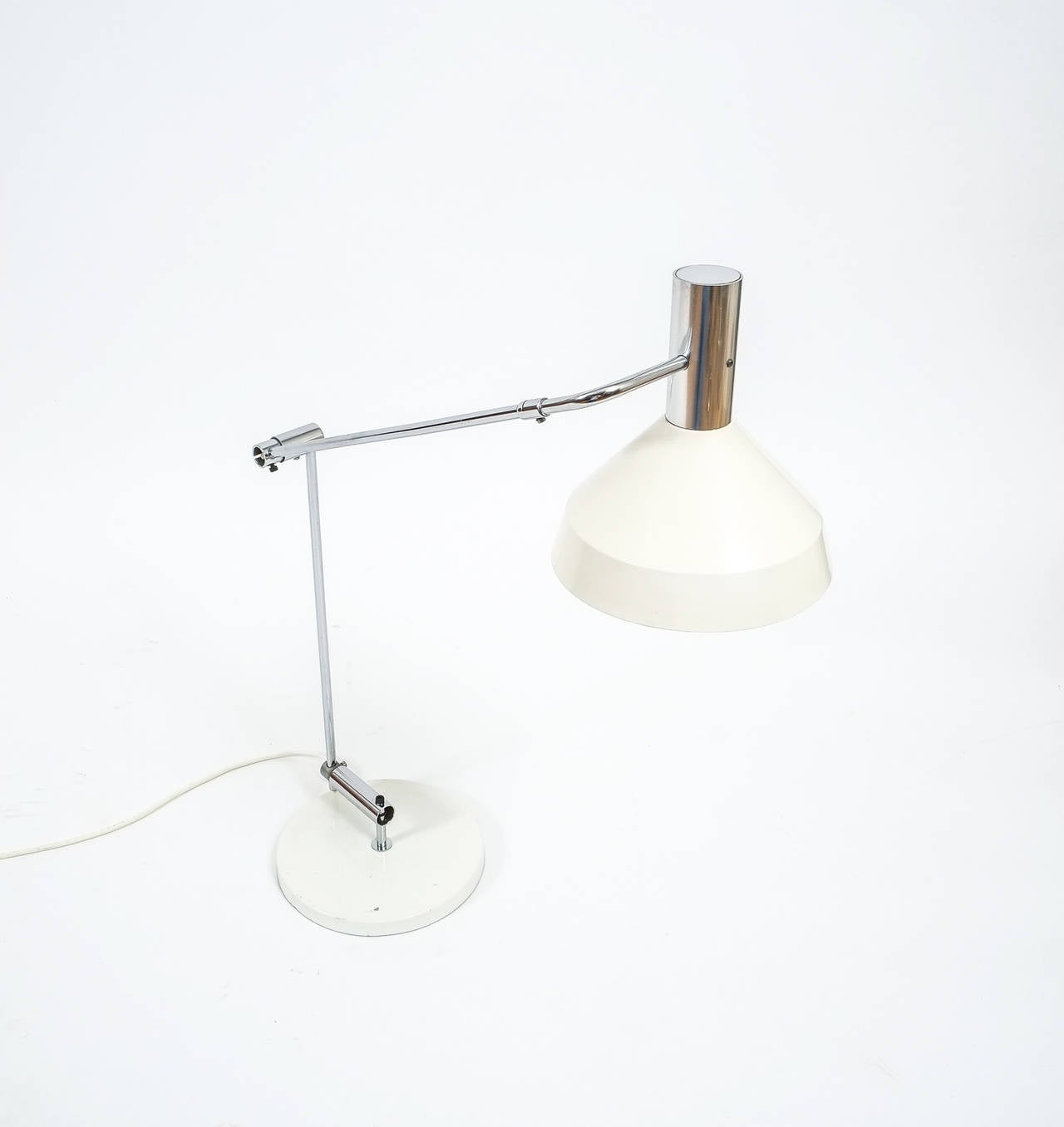 Mid-20th Century Articluted Swiss Table Lamp by Rico and Rosemary Baltensweiler