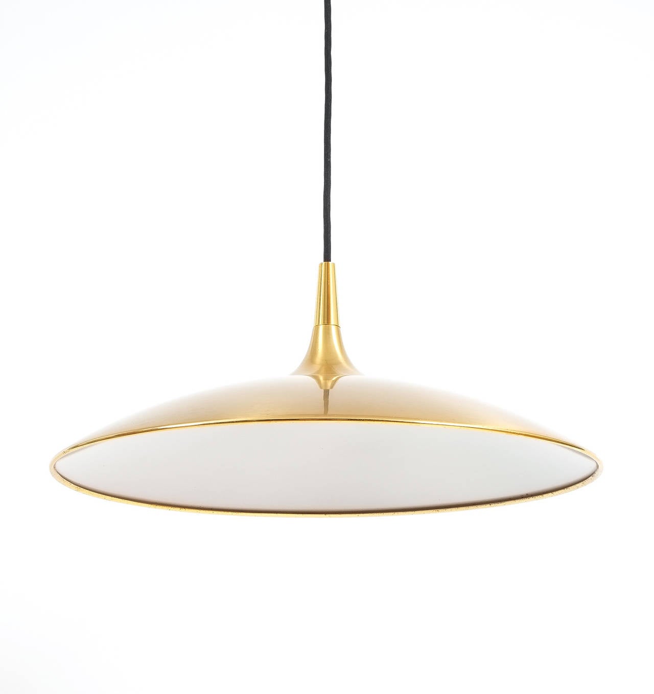 German Polished Brass Pendant by Florian Schulz