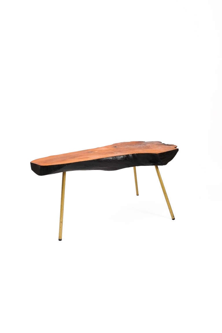 Mid-20th Century Large Tree Trunk Table Attributed To Carl Aubock