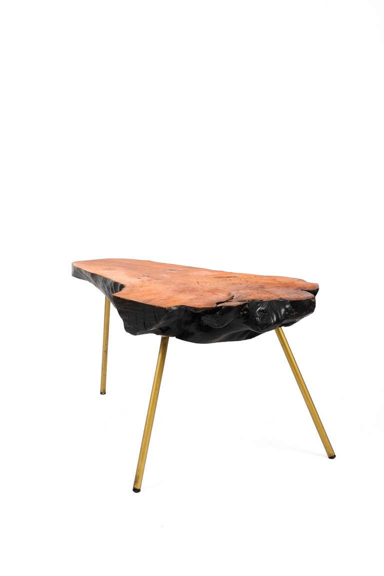 Large Tree Trunk Table Attributed To Carl Aubock 1