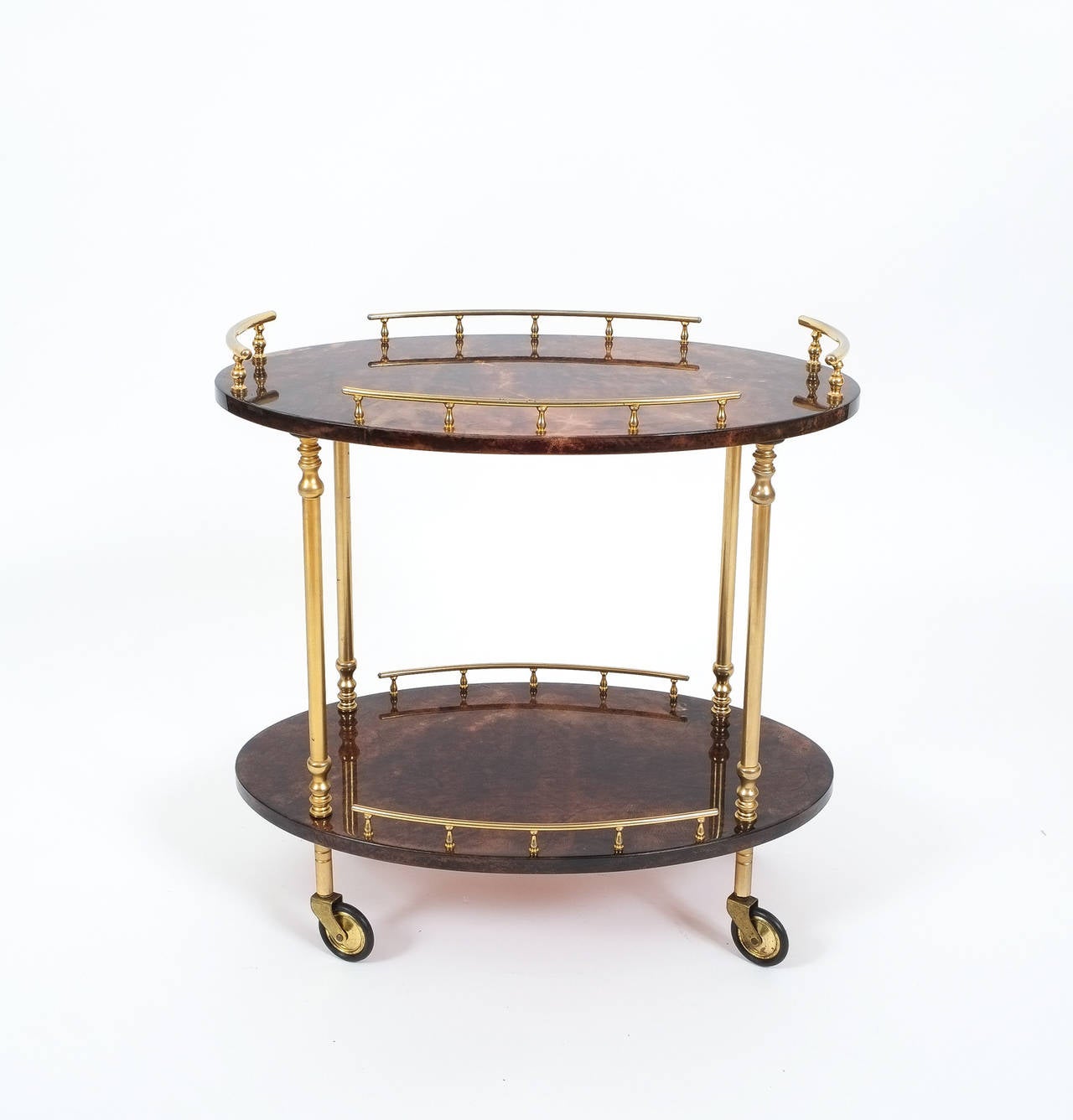 Aldo Tura Petite Bar Cart or Side Table