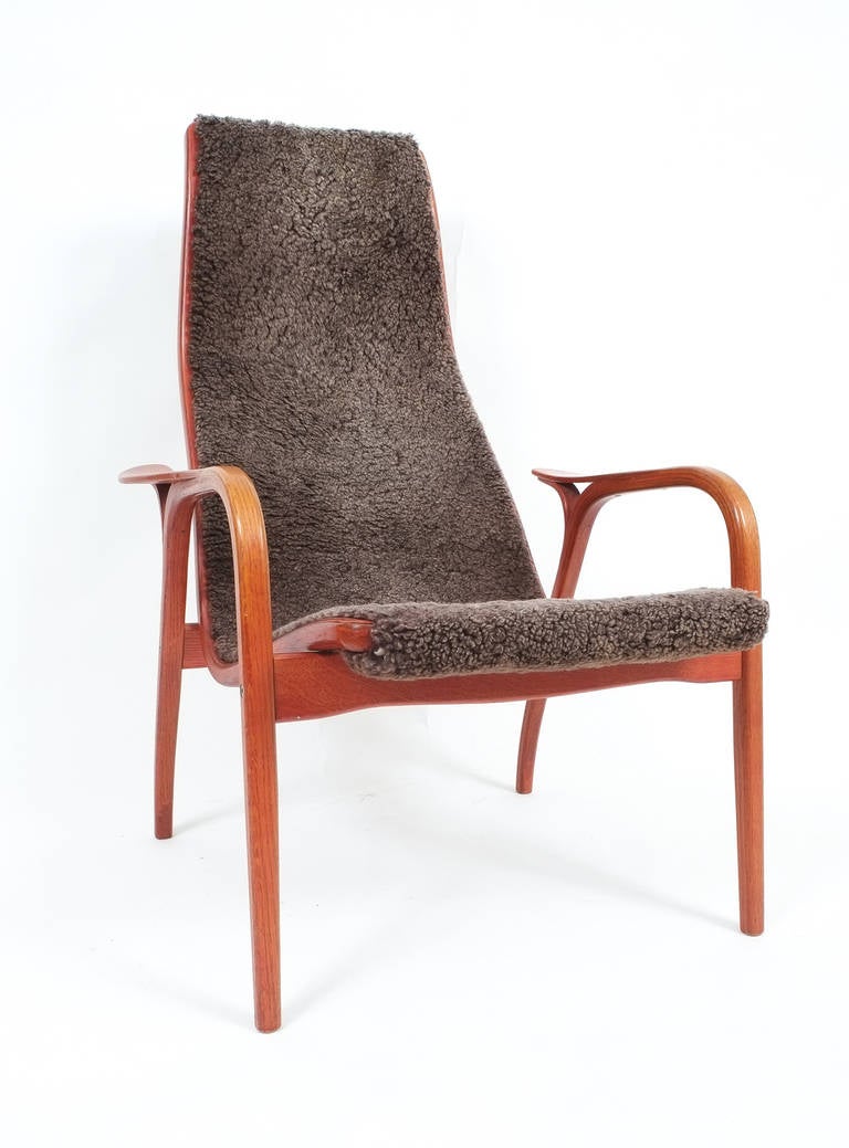 Swedish Swedese Lamino Lounge Chair Designed by Yngve Ekström