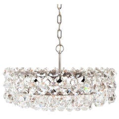 Pair of Large Bakalowits and Sohne Vienna Drum Chandeliers 11