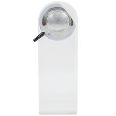 Large Lucite Chrome Table Light in the Style of Gino Sarfatti 8