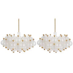 Beautiful Pair Of Chandeliers Attributed to Seguso