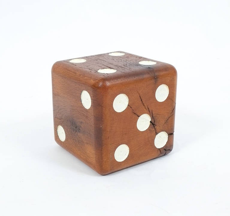 Large Solid Wooden Dice, circa 1950 at 1stDibs large wooden dice for sale