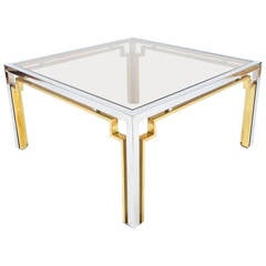 Exquisite Double-Frame Coffee Table Attributed to Romeo Rega 6