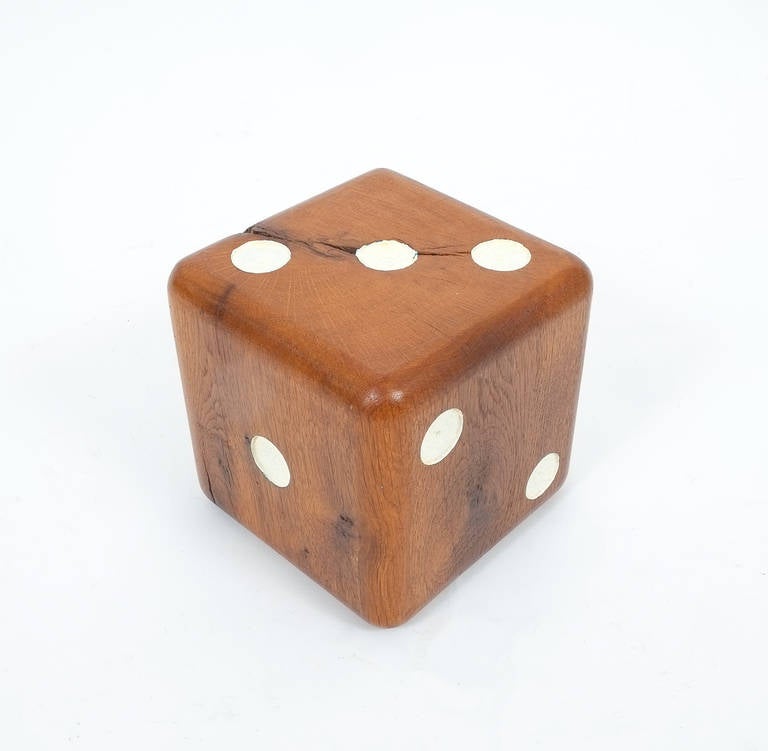 Large Solid Wooden Dice, circa 1950 at 1stDibs large wooden dice for sale
