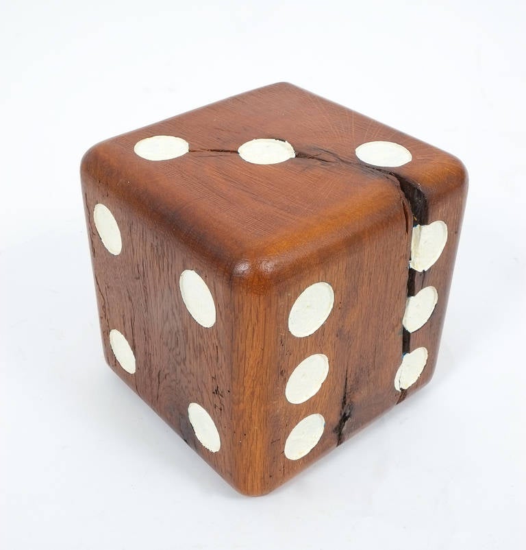 Large Solid Wooden Dice, circa 1950 at 1stDibs large wooden dice for sale