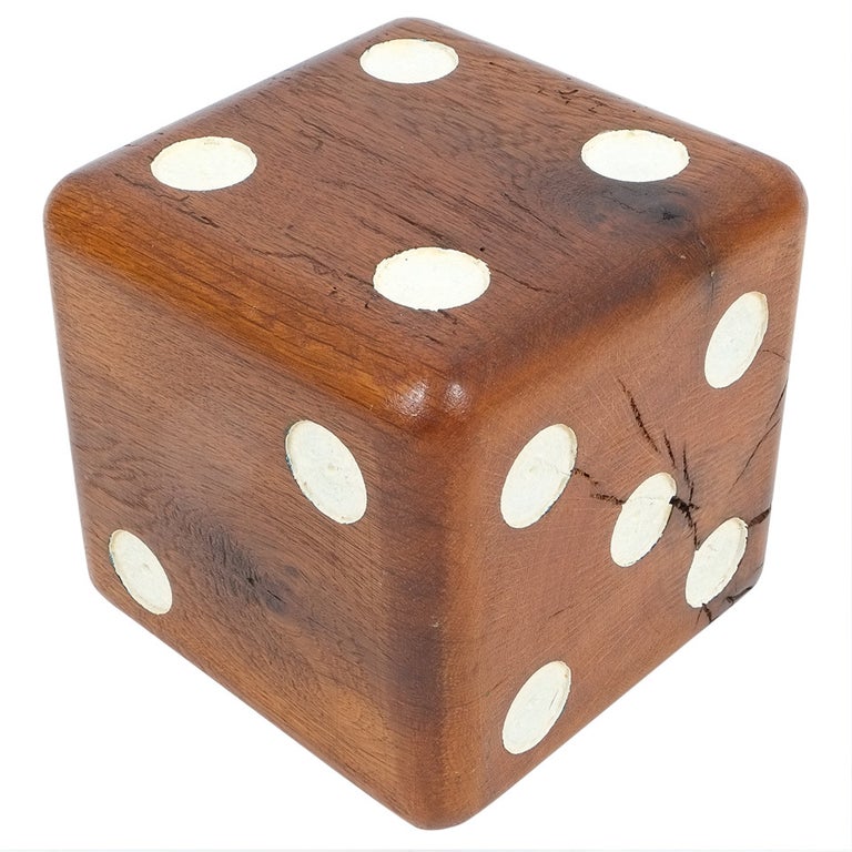 Large Solid Wooden Dice, circa 1950 at 1stDibs large wooden dice for sale