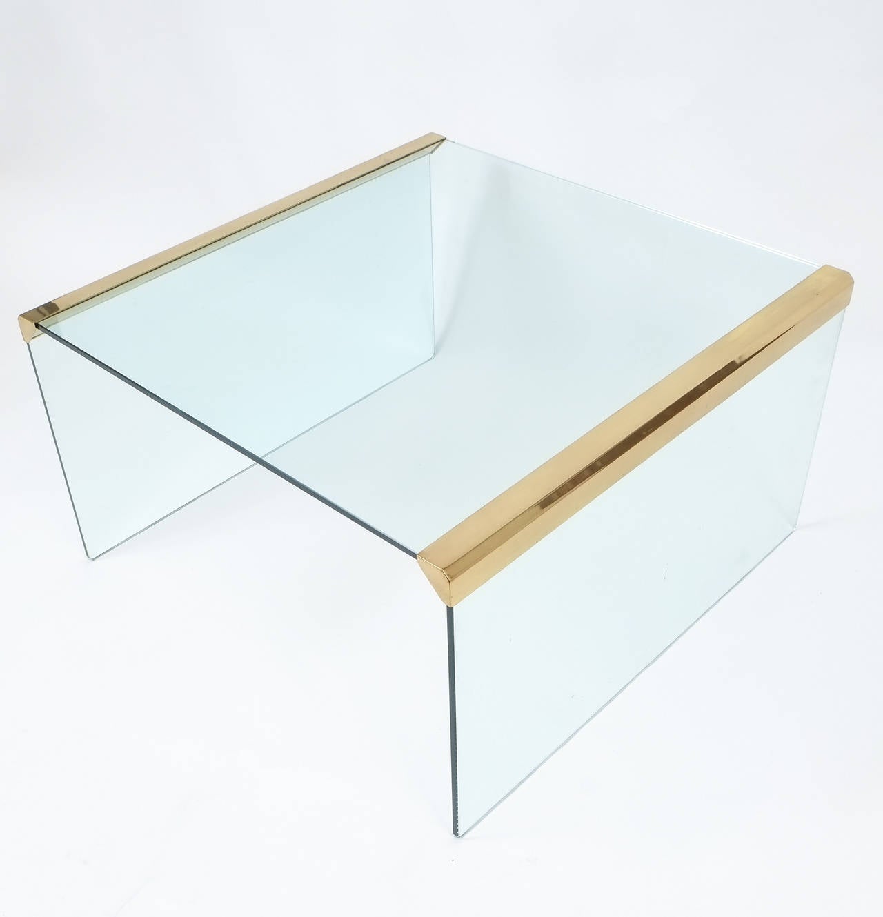 Italian Clear Glass Coffee Table by Pierangelo Galotti for Galotti & Radice, 1970 In Good Condition For Sale In Vienna, AT