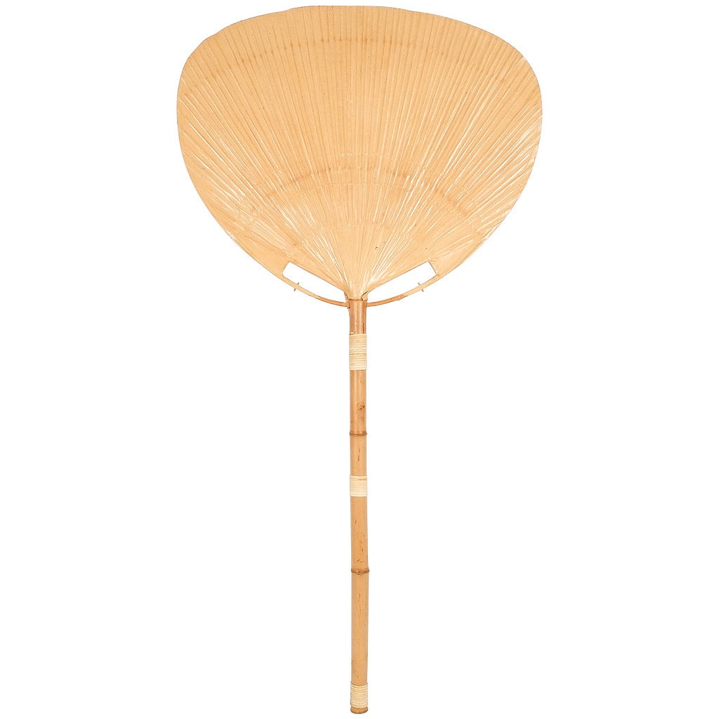 Large Bamboo Floor Lamp Uchiwa One by Ingo Maurer