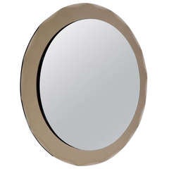 Italian Scalloped Mirror in the Style of Fontana Arte