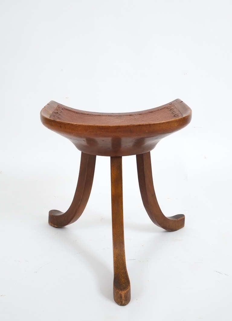 Egyptian Theben Stool by Adolf Loos In Good Condition In Vienna, AT