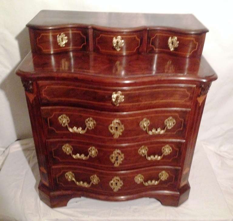 18th Century Spain Walnut Commode Restored