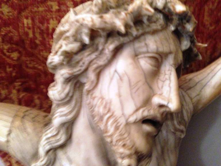 18th Century French  Christ in Ivory 4