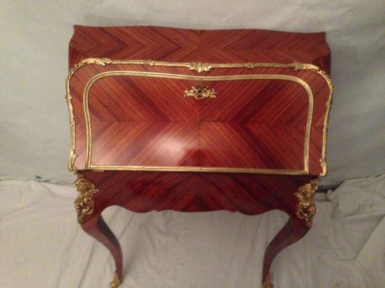 19th French Ribalta The Wooden Rose Napoleon Iii With Fine Gilt Bronze Restored