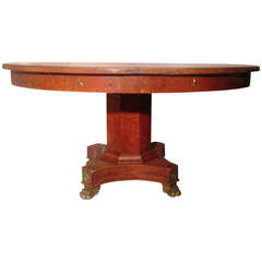 19th Century French Extension Table with Good Original Bronze