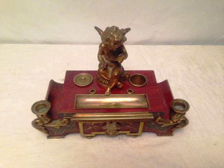 19th Century Superb French Inkwell, Napoleon III