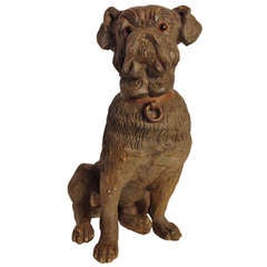 20th Century Earthenware Dog - Italy