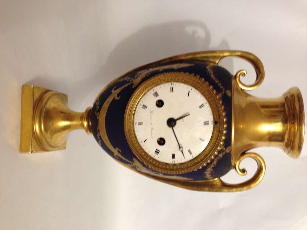 19th Century French Clock In Porcelain