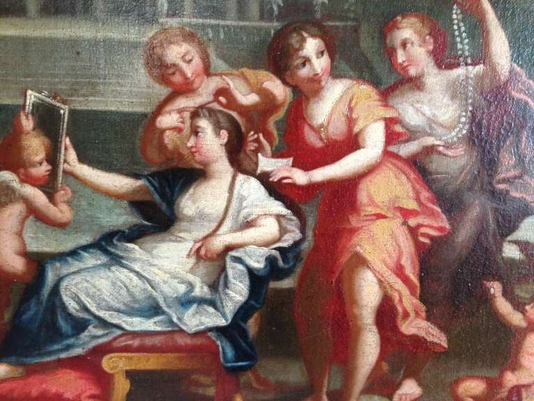 19th Italie (Bologna)School Albani Oil On Canvas