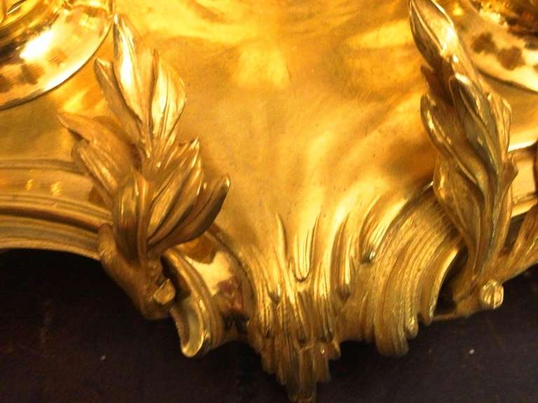 19th Napoleon III French Inkwell Gilt Bronze For Sale 1