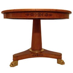 Late 19th French Table In Maple Tree Extendable Charles X