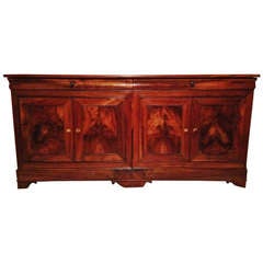 19th French In Solid Walnut Sideboard