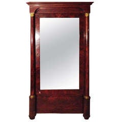 19th French Empire Cupboard Feather Mahogany