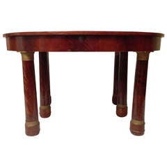 19th French Dining Table Six Feet Extendable Empire