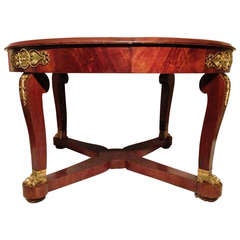 19th French Extendable Dining Table Empire