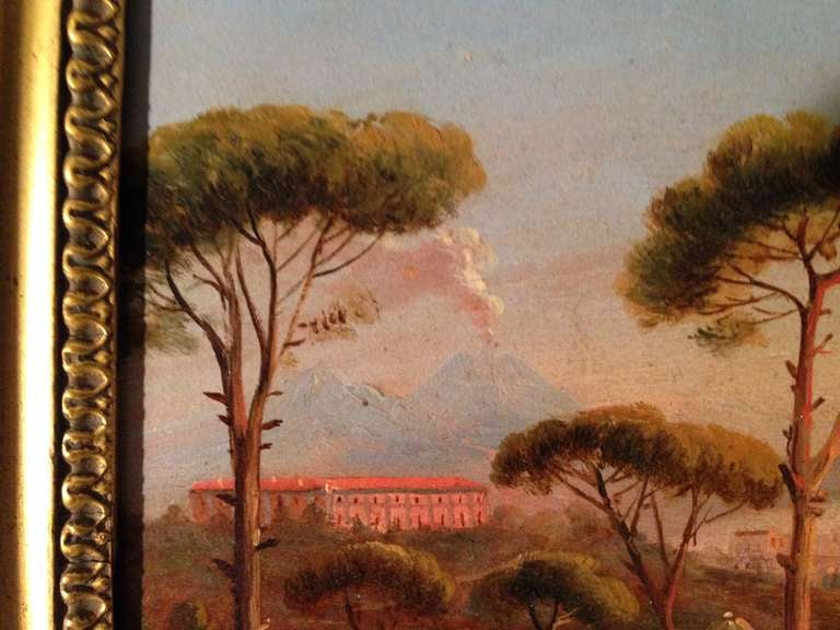 19th Century 19th Italie Oli On Canvas 