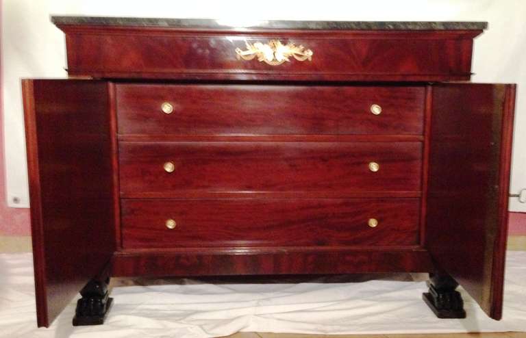 18th French  Jacob - Desmalter (1770-1841) Commode with Doors