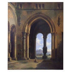 19th Italie (Naples 1822) Oil On Canvas