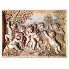 18th Italie Bas-relief In Ivory