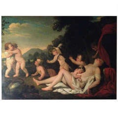 18th French Oil On Canvas