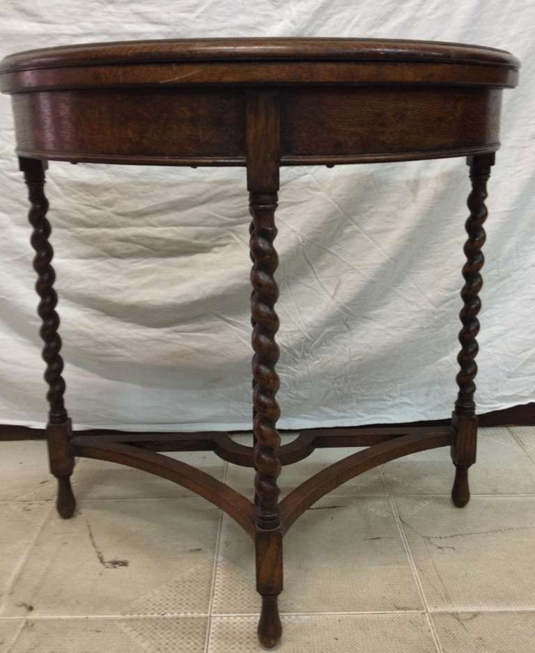 19th Century French Playing Table In Oak